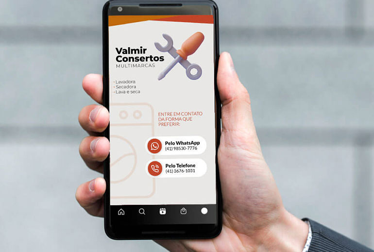 Cartão de Visita Digital - Valmir Consertos