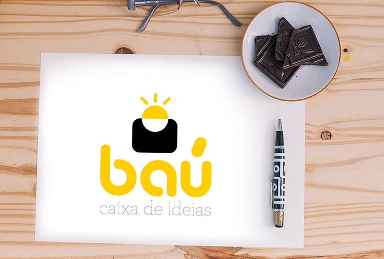 Logomarca - Baú a caixa de idéias