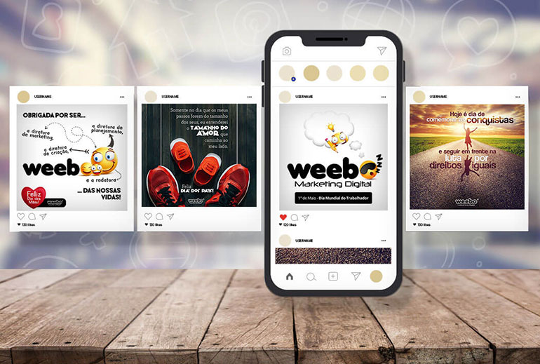 Redes Sociais - Posts - Weebo